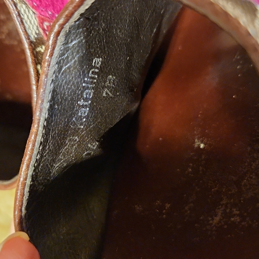 COACH Katalina, brown leather sandal, size 7. - Picture 6 of 11